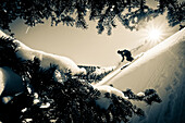 Skiing Silverton Mountain., Crested Butte, Colorado, USA