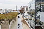 Blick vom Mont des Arts zum Rathaus, Brüssel, Belgien