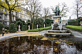 Fountain of Counts Edgmont and Horne, Place du Petit Sablon, Brussels, Belgium