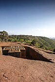 Felsenkirche Bet Giyorgis, St.-Georgs-Kirche, Lalibela, Amhara, Äthiopien