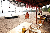 Beach bar at Om beach, Gokarna, Karnataka, India