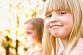 Smiling Caucasian girl, Miami Beach, Florida, United States