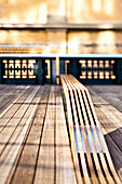 Benches at The High Line Park, New York, New York, USA