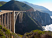 Bixby Bridge Crossing a Chasm, California, USA