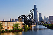 18th Street Lift Bridge in Chicago, Chicago, Illinois, USA