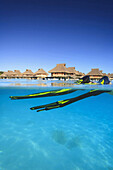 Snorkeler's flippers in tropical water, Bora Bora, French Polynesia, Bora Bora, Bora Bora, French Polynesia