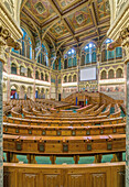 Ornate interior of Parliament Building, Budapest, Hungary, Budapest, Central Hungary, Hungary