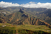 Roque Nublo, Roque Bentayga, Meseta de Acusa, Naturpark, Parque Rural del Nublo, Unesco Biosphärenreservat, Gran Canaria, Kanarische Inseln, Spanien, Europa