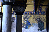Deësis Mosaik in der Hagia Sophia, Istanbul, Türkei