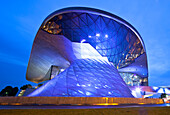 BMW Welt at night, Munich, Upper Bavaria, Bavaria, Germany