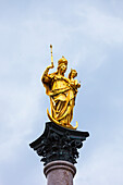 Mariensäule am Marienplatz, München, Bayern, Deutschland