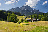 Gehöft in Hintergern, Berchtesgadener Hochthron, Berchtesgadener Land, Bayern, Deutschland