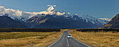 Aoraki, Mount Cook Road, Mount Cook Nationalpark, Canterbury, Südinsel, Neuseeland