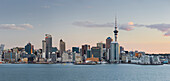 Stanley Bay and Auckland Skyline in the evening, North Island, New Zealand