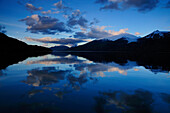 Caleta Escandallo in the evening, Martinez fjord, Tierra del Fuego, Chile