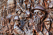 Detail of the Royal Air Force monument The battle of Britain, Victoria Embankment, London, England, United Kingdom