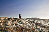 Kampen lighthouse, Quermarkenfeuer, red kliff, North sea, Kampen, Sylt, Schleswig-Holstein, Germany