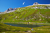 Oberalpsee am Oberalppaß, Glacierexpress, Kanton Graubünden, Schweiz, Europa