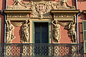 Altstadt Fassaden am Alten Hafen, Nizza, Provence-Alpes-Côte d'Azur, Alpes-Maritimes, Frankreich, Europa