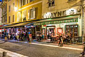 Wayne's Bar, Restaurant, Nizza, Provence-Alpes-Côte d'Azur, Alpes-Maritimes, Frankreich, Europa