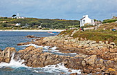 Rocky west coast, St. Marys, Isles of Scilly, Cornwall, England, Great Britain