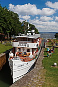 Berg locks near Linkoeping, Gota canal, Sweden