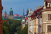 Blick vom Stadtteil Vasastaden auf die Altstadt von Göteborg, Schweden