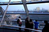 Blick aus der Kuppel vom Reichstag, Berlin, Deutschland