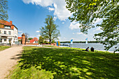Lake promenade of Neuruppin, Brandenburg, Germany