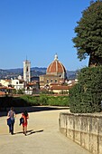 Italy, Tuscany, Florence, cathedral and Boboli garden.