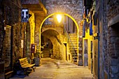 Italy,Tuscany, Campagnatico, street.