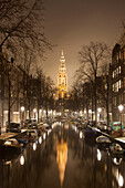 Zuiderkerk (Southern Church) from Groenburgwal, Amsterdam, Netherlands