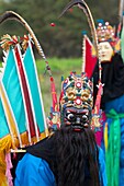China , Guizhou province , Zhouguan village , DiXi, or Ground Opera, the living fossil of the Opera , in the fields.