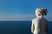Roman statue replica on the Amalfi Coast, Amalfi Peninsula, Campania, Italy