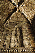 Capela Das Ossos,(capela das almas), iglesia de nuestra senora da EspectaÃ§ao, siglo XVIII, Campo Maior, La Raya, Alentejo, Portugal, europa.