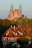 Dom, Kaiserdom at sunrise, Speyer, Rhineland-Palatinate, Germany