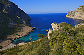 Cala Figuera, Cabo de Formentor, Formentor Cape, Serra de Tramuntana, UNESCO World Heritage Site, Mallorca Island, Majorca, Balearic Islands, Spain, Europe.