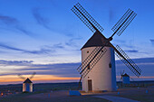 Mota del Cuervo, Windmills, Route of Don Qiuijote, Cuenca province, Castilla-La Mancha, Spain.