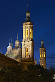 Basilica of Our Lady of the Pillar, Zaragoza, Aragon, Spain.