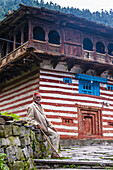 Buildings in Old Manali, Himachal Pradesh, India.