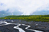 Artist's Choice: View Of Exit Glacier And Fog In Kenai Fjords National Park, Alaska