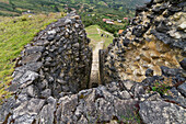 Funnel-shaped defensive entrance to Kuelap Fortress, Kuelap, Amazonas, Peru