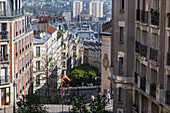 Rue mont cenis, butte montmartre, 18th arrondissement, paris, france