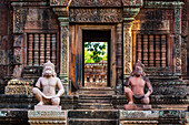 Banteay Srei Temple in Angkor, UNESCO World Heritage Site, Siem Reap Province, Cambodia, Indochina, Southeast Asia, Asia