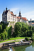 Sigmaringen Castle, Danube River, Upper Danube Nature Park, Swabian Alb, Baden Wurttemberg, Germany, Europe