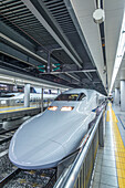 High speed trains in station, Tokyo, Japan, Tokyo, Tokyo, Japan