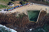 South Africa. Aerial view. Cape Town. St James Beach.
