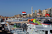 Syria, Mediterranean coast, Tartus, October 2010. Boats in marina
