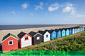 England, Suffolk, Southwold, Beach Huts