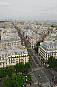 France, Paris, Bird's eye view of Paris from the Tour Saint-Jacques